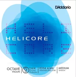 D'Addario Helicore Octave Series Violin G String 4/4 Size, Medium
