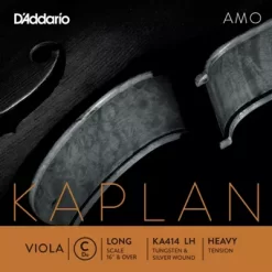 D'Addario Kaplan Amo Series Viola C String 16+ In., Heavy