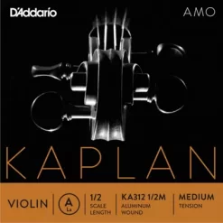 D'Addario Kaplan Amo Series Violin A String 1/2 Size, Medium