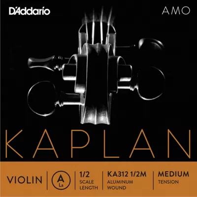 D'Addario Kaplan Amo Series Violin A String 1/2 Size, Medium 3 D'Addario Kaplan Amo Series Violin A String 1/2 Size, Medium