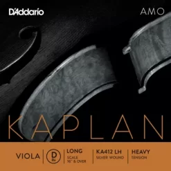 D'Addario Kaplan Amo Series Viola D String 16+ In., Heavy